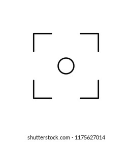focus. Element of photography icon for mobile concept and web apps. Thin line focus can be used for web and mobile on white background