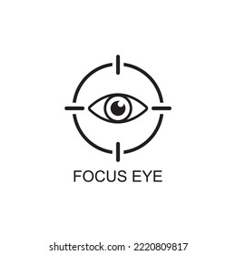 focus eye icon , ophthalmology icon vector