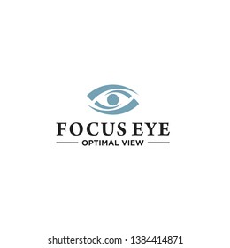 Focus Eye with simple style logo