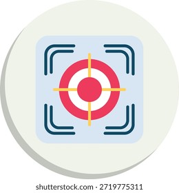 Ícone de Estilo de Círculo Plano de Foco