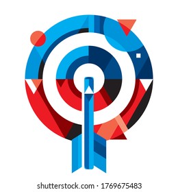 Focus Geometric design, good for wallart decor or poster design