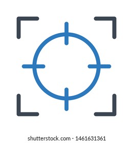 focus glyph colour vector icon