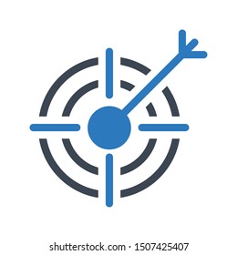 focus glyph colour vector icon