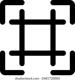 focus glyph icon illustration vector