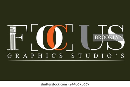 Focus Graphics Studio's Typography T shirt design 