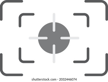 Diseño de iconos rellenos de gris de foco