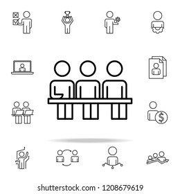 focus group icon. Business Organisation icons universal set for web and mobile