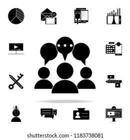 focus group icon. Digital Marketing icons universal set for web and mobile