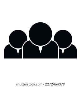 Focus group icon simple vector. Social trust. Work care
