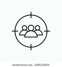 Focus group icon. simple vector icon