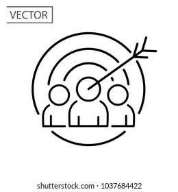 Focus Group Icon Vector