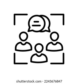 Focus Group icon in vector. Logotype