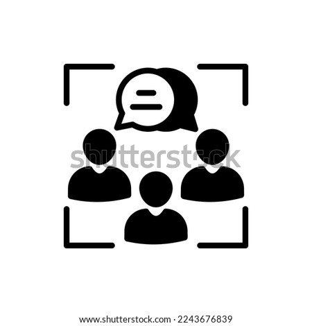 Focus Group icon in vector. Logotype