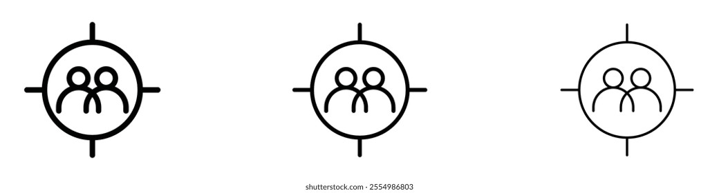 Focus group icons in tree different stroke sizes