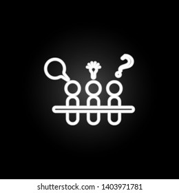 focus group neon icon. Elements of conferencing set. Simple icon for websites, web design, mobile app, info graphics