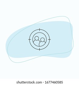 Vektorillustration der Fokusgruppe Symbol