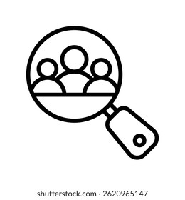 Focus Group Vector outline icon. Eps10 file Focus Group Vector outline icon. Eps10 file 