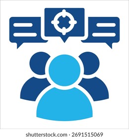 Focus Groups Icon Element For Design
