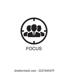 focus icon , business icon vector