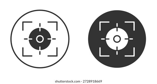 Focus icon clipart vector designs for graphic projects