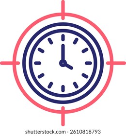 Focus Icon Color Vector Illustration