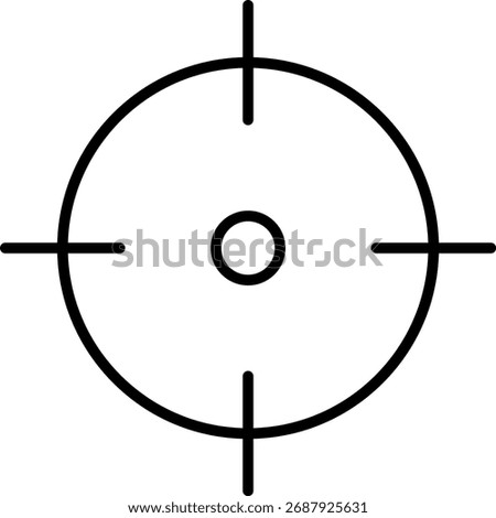 Focus icon. Concentration icons set. Goal, Target, Aim, Focus Line Icon collection. Objective Focused Human. Vector illustration