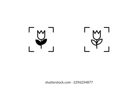 focus icon design with white background stock illustration
