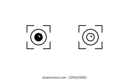 focus icon design with white background stock illustration
