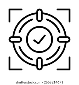 Elemento de icono de enfoque para el diseño