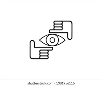 focus icon eps10 vector eps jpg picture flat app web art - Vector 