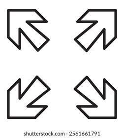 focus icon full screen symbol logo template