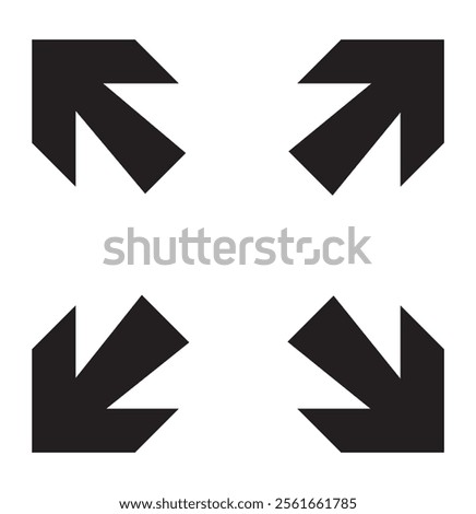 focus icon full screen symbol logo template