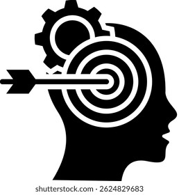 Focus Icon Glyph Vector Illustration
