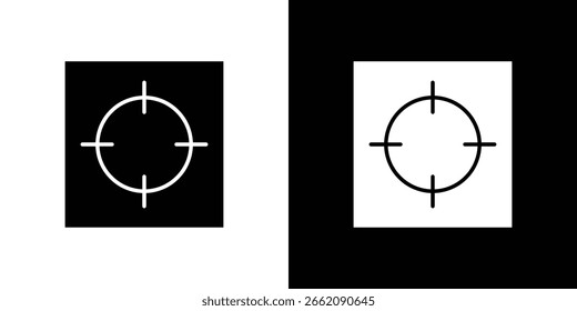 Vectores de glifos de icono de foco. Web flat pack.