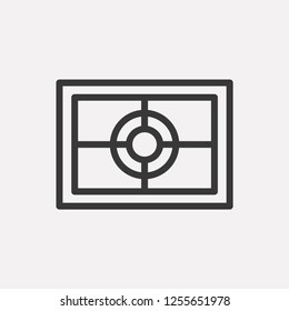 Focus icon isolated on background. Photography symbol modern, simple, vector, icon for website design, mobile app, ui. Vector Illustration