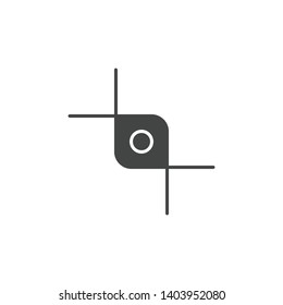 Focus icon isolated on background. Photography symbol modern, simple, vector, icon for website design, mobile app, ui. Vector Illustration
