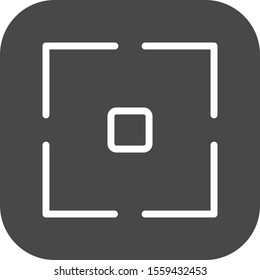  Focus icon isolated on background

