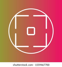  Focus icon isolated on background
