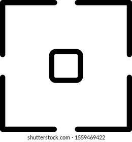  Focus icon isolated on background
