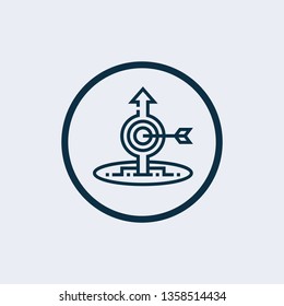 Focus icon isolated on white background. Focus icon simple sign.