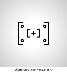 focus icon. isolated sign symbol