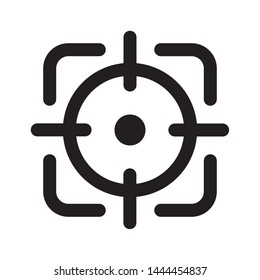 Focus icon, line vector symbol
