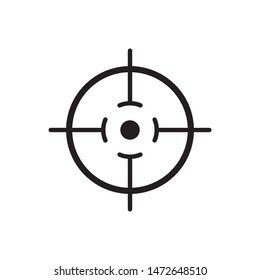 Focus icon, line vector symbol
