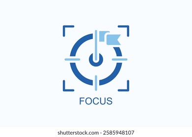 Focus Icon Or Logo Isolated Illustration