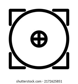 focus icon or logo isolated sign symbol vector illustration - high quality black style vector icons
