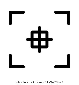 focus icon or logo isolated sign symbol vector illustration - high quality black style vector icons
