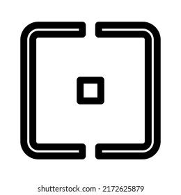 focus icon or logo isolated sign symbol vector illustration - high quality black style vector icons
