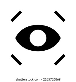 icono de foco o logotipo símbolo de signo aislado ilustración vectorial - iconos vectoriales de estilo negro de alta calidad
