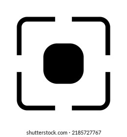focus icon or logo isolated sign symbol vector illustration - high quality black style vector icons
