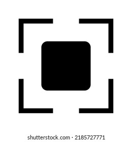 focus icon or logo isolated sign symbol vector illustration - high quality black style vector icons
